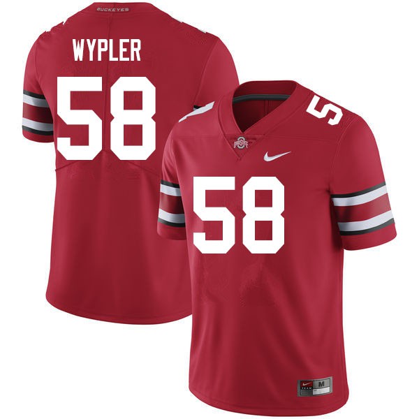 Ohio State Buckeyes #58 Luke Wypler Men Stitch Jersey Scarlet
